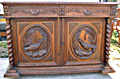 old french buffet base with pheasants